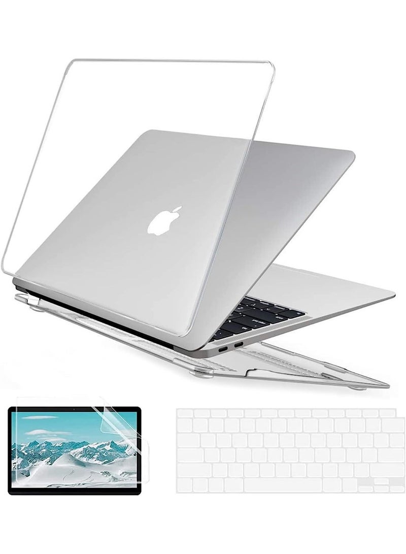 3 in 1 Case Compatible with MacBook Pro 14 inch 2026-2021 M5-M1 Pro/Max Chip, Hard Shell Cases with Keyboard Cover+Screen Protector, Matter Transparent - Image 1